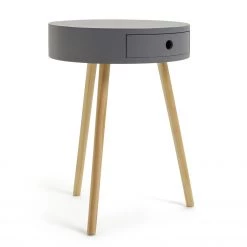 Discount - Habitat Otto 1 Drawer Round Bedside Table White Furniture -Furniture Tables store online unnamed file 1008