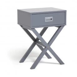 Discount - Habitat X Frame Bedside Table Grey Furniture