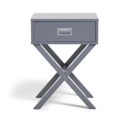 Discount - Habitat X Frame Bedside Table Grey Furniture -Furniture Tables store online unnamed file 1012