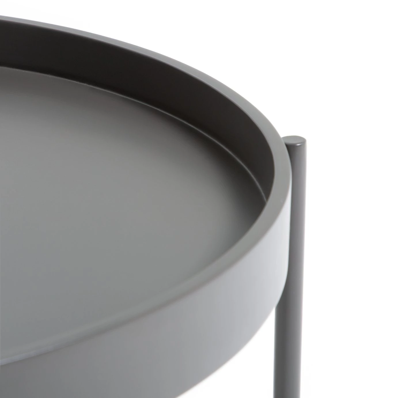 The Surprise Price - Habitat Metal Circular Bedside Table Dark Grey Furniture 5 The Surprise Price - Habitat Metal Circular Bedside Table Dark Grey Furniture - Image 5