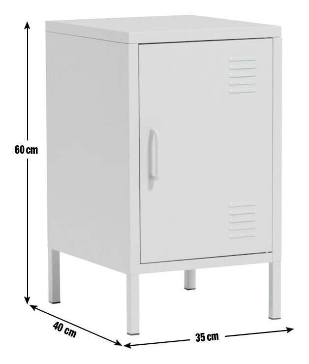 Free Shipping - Habitat Short 1 Door 2 Shelf Locker Grey Storage Units 3 Free Shipping - Habitat Short 1 Door 2 Shelf Locker Grey Storage Units - Image 3