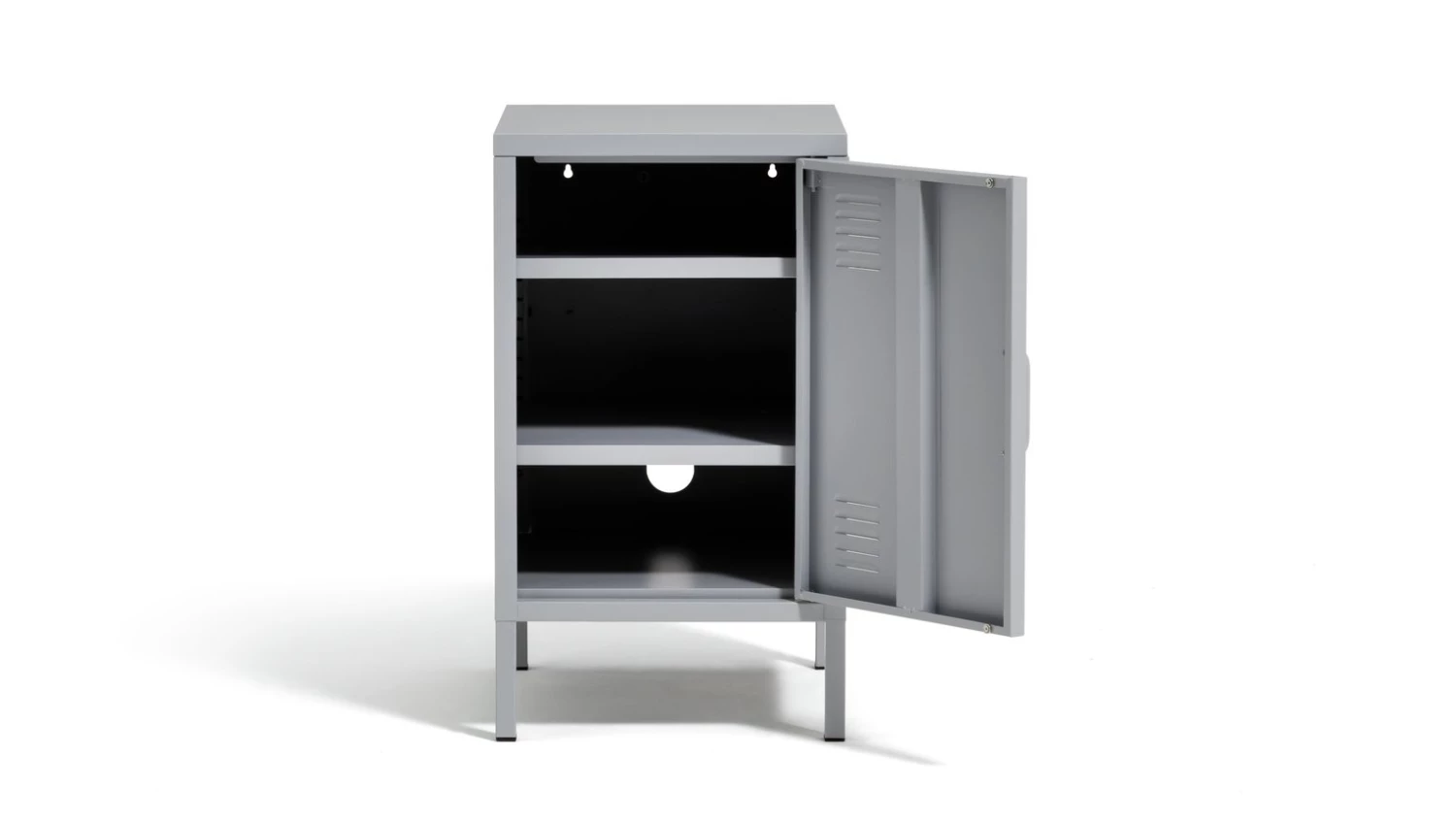 Free Shipping - Habitat Short 1 Door 2 Shelf Locker Grey Storage Units 5 Free Shipping - Habitat Short 1 Door 2 Shelf Locker Grey Storage Units - Image 5