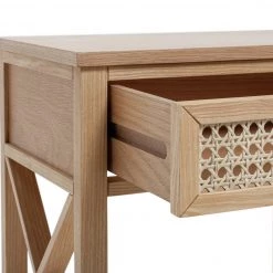 Flash Sale - Habitat Mornington Rattan 1 Drawer Bedside Table Oak Bedside Tables -Furniture Tables store online unnamed file 1048