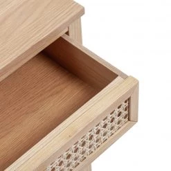 Flash Sale - Habitat Mornington Rattan 1 Drawer Bedside Table Oak Bedside Tables -Furniture Tables store online unnamed file 1050