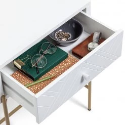 Shipping Included - Habitat Barcelona 1 Drawer Bedside Table White Bedside Tables -Furniture Tables store online unnamed file 1081