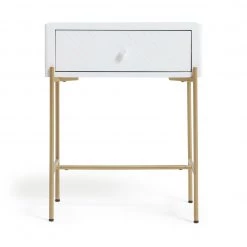 Shipping Included - Habitat Barcelona 1 Drawer Bedside Table White Bedside Tables -Furniture Tables store online unnamed file 1082