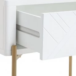 Shipping Included - Habitat Barcelona 1 Drawer Bedside Table White Bedside Tables -Furniture Tables store online unnamed file 1083