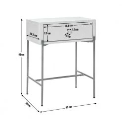 Shipping Included - Habitat Barcelona 1 Drawer Bedside Table White Bedside Tables -Furniture Tables store online unnamed file 1088