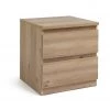 Discount - Habitat Jenson 2 Drawer Bedside Table Oak Effect Furniture