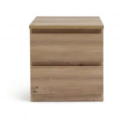 Discount - Habitat Jenson 2 Drawer Bedside Table Oak Effect Furniture -Furniture Tables store online unnamed file 1092