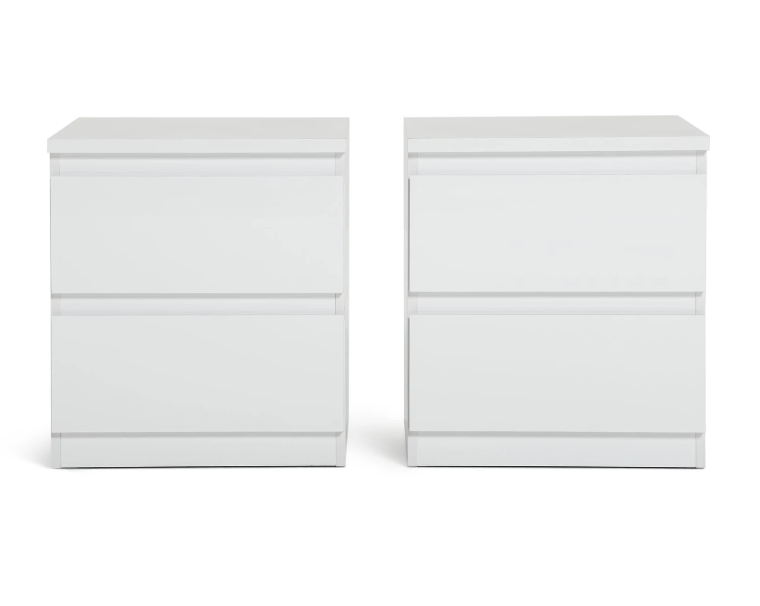 Free Shipping - Habitat Jenson Gloss 2 Bedside Tables Set White Grey Furniture 1 Free Shipping - Habitat Jenson Gloss 2 Bedside Tables Set White Grey Furniture