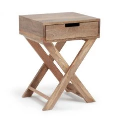 Free Shipping - Habitat Indie 1 Drawer Bedside Table Mango Furniture