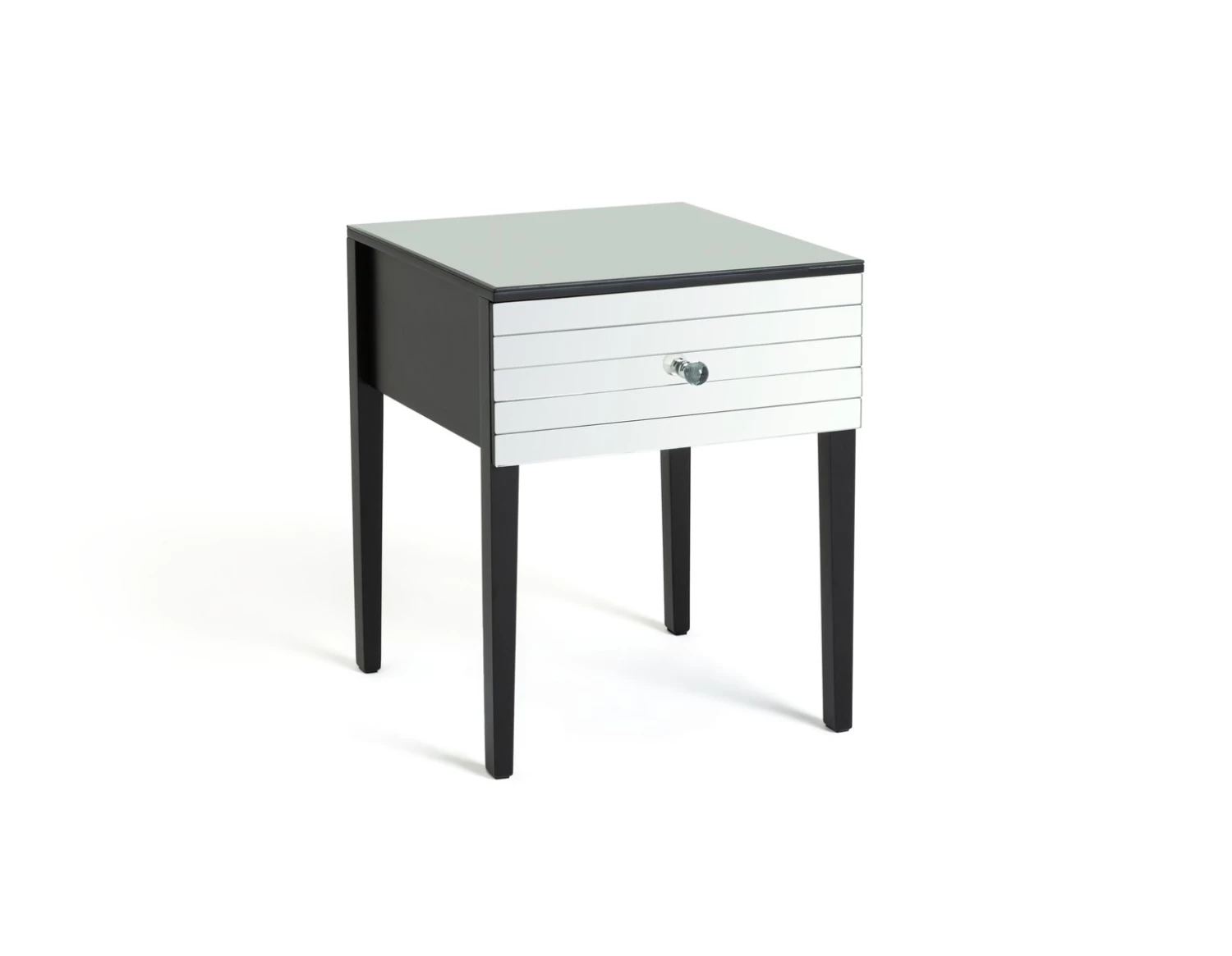 On Sale - Habitat Hepburn Mirror 1 Drawer Bedside Table Black Bedside Tables 1 On Sale - Habitat Hepburn Mirror 1 Drawer Bedside Table Black Bedside Tables