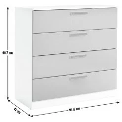 Discount - Habitat Munich 4 Drawer Chest White Bedside Tables -Furniture Tables store online unnamed file 1208