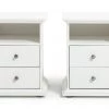Free Shipping - Habitat Heathland 2 Bedside Tables Set White Bedside Tables
