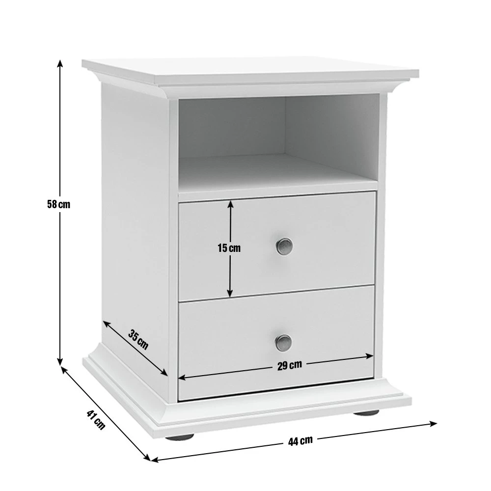 Free Shipping - Habitat Heathland 2 Bedside Tables Set White Bedside Tables 10 Free Shipping - Habitat Heathland 2 Bedside Tables Set White Bedside Tables - Image 10