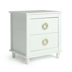 Discount - Habitat Bardot 2 Drawer Bedside Table White Furniture
