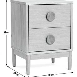 On Sale - Habitat Cornelia 2 Drawer Bedside Chest Oak Bedside Tables -Furniture Tables store online unnamed file 1289