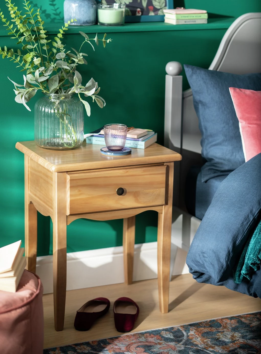 On Sale - Habitat Margot 1 Drawer Bedside Table Grey Bedside Tables 2 On Sale - Habitat Margot 1 Drawer Bedside Table Grey Bedside Tables - Image 2