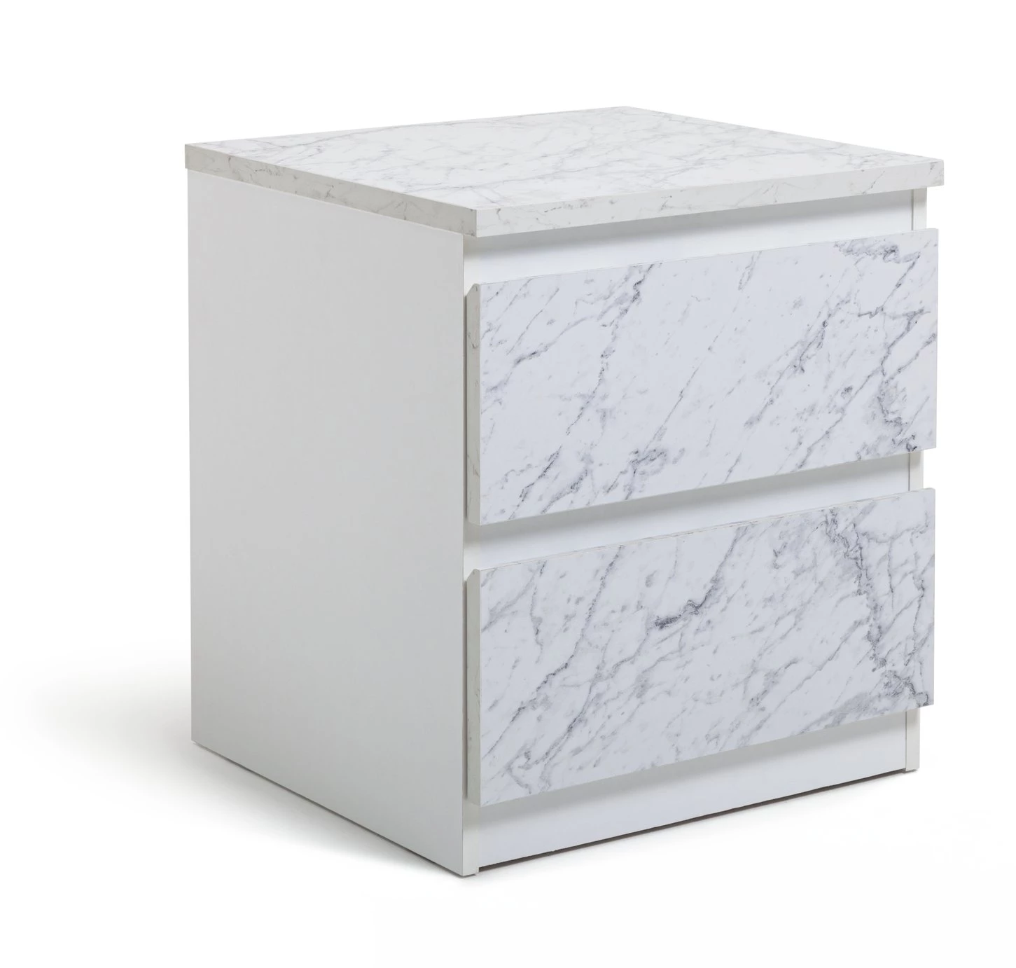 Free Shipping - Habitat Jenson 2 Drawer Marble Bedside Table White Furniture 1 Free Shipping - Habitat Jenson 2 Drawer Marble Bedside Table White Furniture
