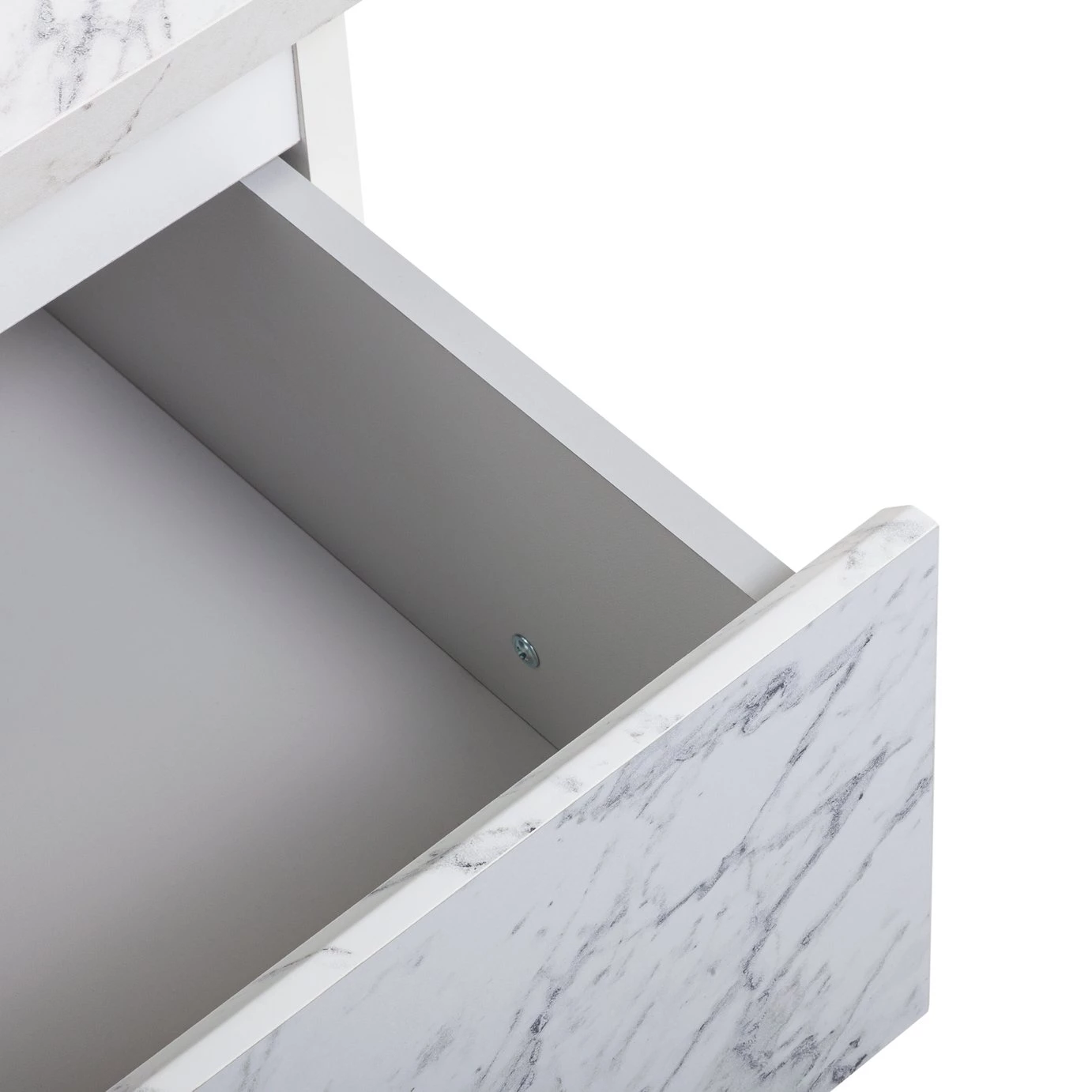 Free Shipping - Habitat Jenson 2 Drawer Marble Bedside Table White Furniture 6 Free Shipping - Habitat Jenson 2 Drawer Marble Bedside Table White Furniture - Image 6