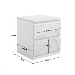 Free Shipping - Habitat Jenson 2 Drawer Marble Bedside Table White Furniture 13 Free Shipping - Habitat Jenson 2 Drawer Marble Bedside Table White Furniture -Furniture Tables store online unnamed file 1325