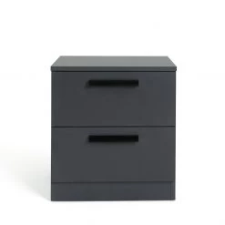 Flash Sale - Habitat Munich 2 Drawer Bedside Table Anthracite Bedside Tables -Furniture Tables store online unnamed file 1335