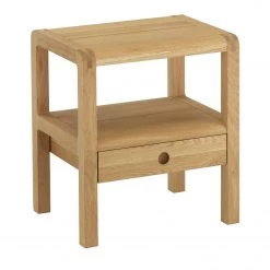 On Sale - Habitat Radius 1 Drawer Oak Bedside Chest Furniture