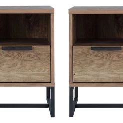 Shipping Included - Habitat Nomad 2 Bedside Tables Set Oak Effect Furniture