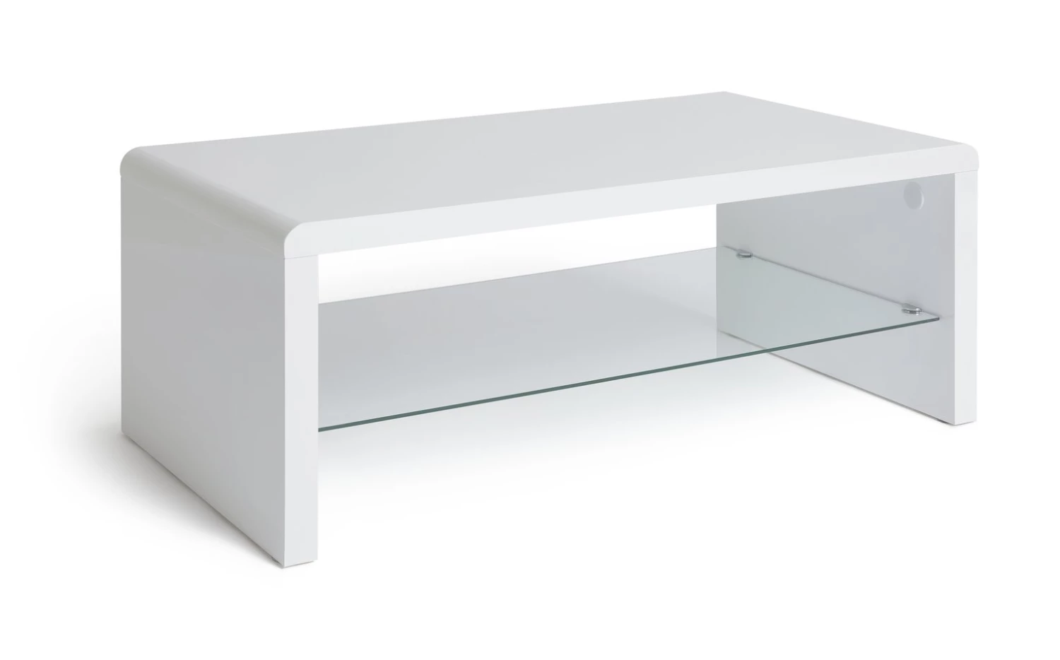 Flash Sale - Habitat Sleigh 1 Shelf Coffee Table White Gloss Furniture 1 Flash Sale - Habitat Sleigh 1 Shelf Coffee Table White Gloss Furniture