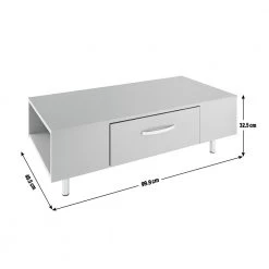 Shipping Included - Habitat Hayward 1 Drawer Coffee Table White Gloss Furniture -Furniture Tables store online unnamed file 153