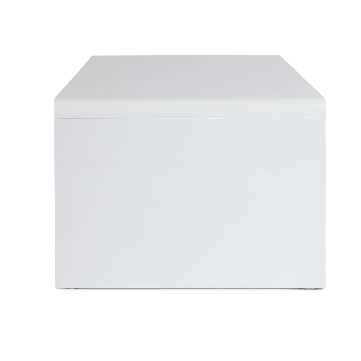 Flash Sale - Habitat Sleigh 1 Shelf Coffee Table White Gloss Furniture 3 Flash Sale - Habitat Sleigh 1 Shelf Coffee Table White Gloss Furniture - Image 3