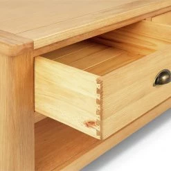 Free Shipping - Habitat Kent 2 Drawer Oak & Oak Veneer Coffee Table Oak Furniture -Furniture Tables store online unnamed file 218