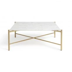 Shipping Included - Habitat Elba Solid Marble Coffee Table Brass Coffee Tables -Furniture Tables store online unnamed file 261