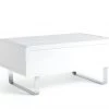 The Surprise Price - Habitat Sleigh Gloss Gas Lift Coffee Table White Furniture