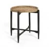 Best Price - Habitat Rattan Side Table Black Furniture