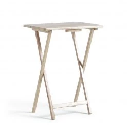 Shipping Included - Habitat Single Folding Tray Table Natural Side Tables