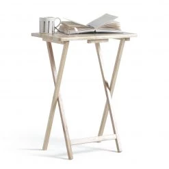 Shipping Included - Habitat Single Folding Tray Table Natural Side Tables -Furniture Tables store online unnamed file 389