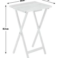 Shipping Included - Habitat Single Folding Tray Table Natural Side Tables -Furniture Tables store online unnamed file 393
