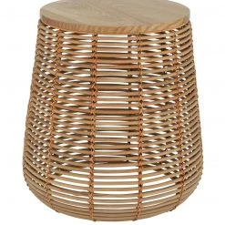 On Sale - Habitat Hazel Natural Rattan Side Table Furniture