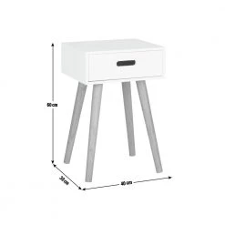 Flash Sale - Habitat Cato 1 Drawer Side Table White Side Tables -Furniture Tables store online unnamed file 469