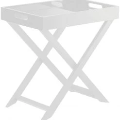 On Sale - Habitat Oken Folding Side Table White Side Tables