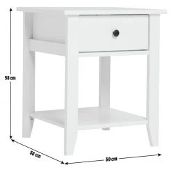 On Sale - Habitat Minato 1 Drawer Side Table White Bedside Tables -Furniture Tables store online unnamed file 487