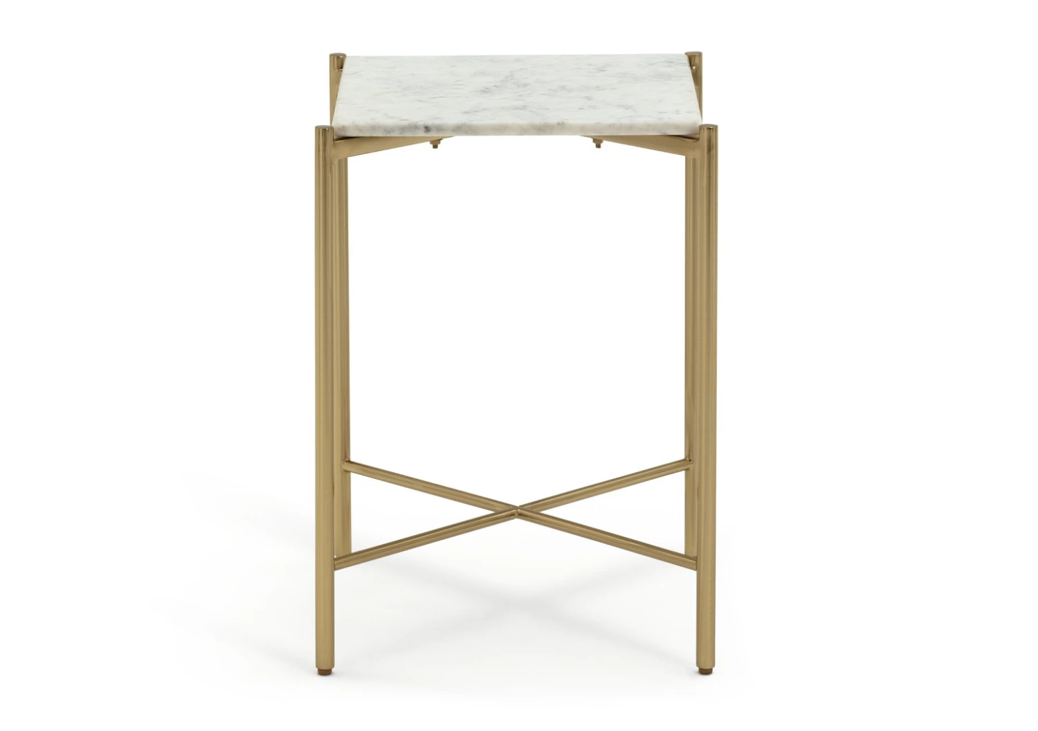 On Sale - Habitat Elba Solid Marble Side Table Brass Furniture 3 On Sale - Habitat Elba Solid Marble Side Table Brass Furniture - Image 3
