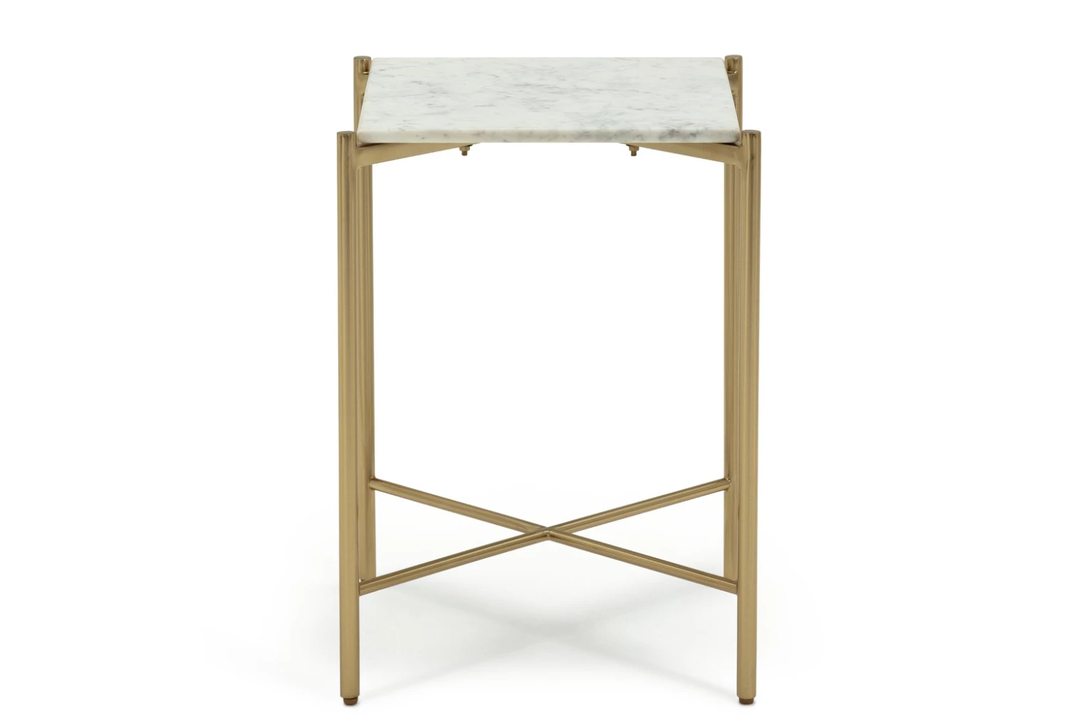 On Sale - Habitat Elba Solid Marble Side Table Brass Furniture 4 On Sale - Habitat Elba Solid Marble Side Table Brass Furniture - Image 4
