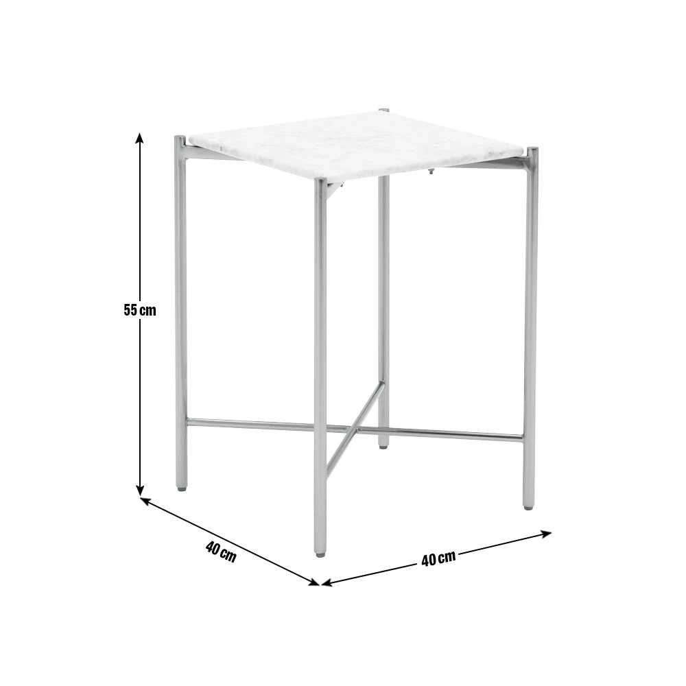 On Sale - Habitat Elba Solid Marble Side Table Brass Furniture 5 On Sale - Habitat Elba Solid Marble Side Table Brass Furniture - Image 5