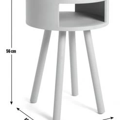 Shipping Included - Habitat Rue 1 Drawer Side Table Grey Side Tables -Furniture Tables store online unnamed file 580