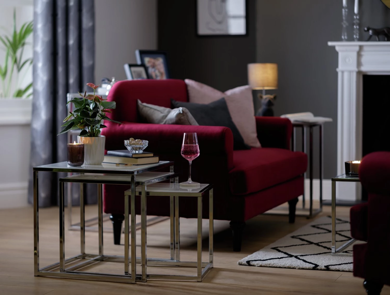 On Sale - Habitat Boutique Nest Of 3 Tables Marble Effect Nest Of Tables 2 On Sale - Habitat Boutique Nest Of 3 Tables Marble Effect Nest Of Tables - Image 2