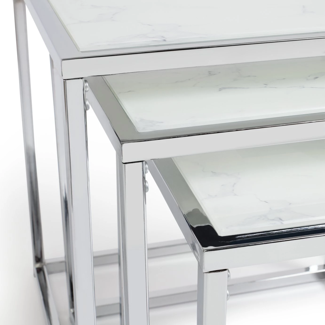 On Sale - Habitat Boutique Nest Of 3 Tables Marble Effect Nest Of Tables 5 On Sale - Habitat Boutique Nest Of 3 Tables Marble Effect Nest Of Tables - Image 5