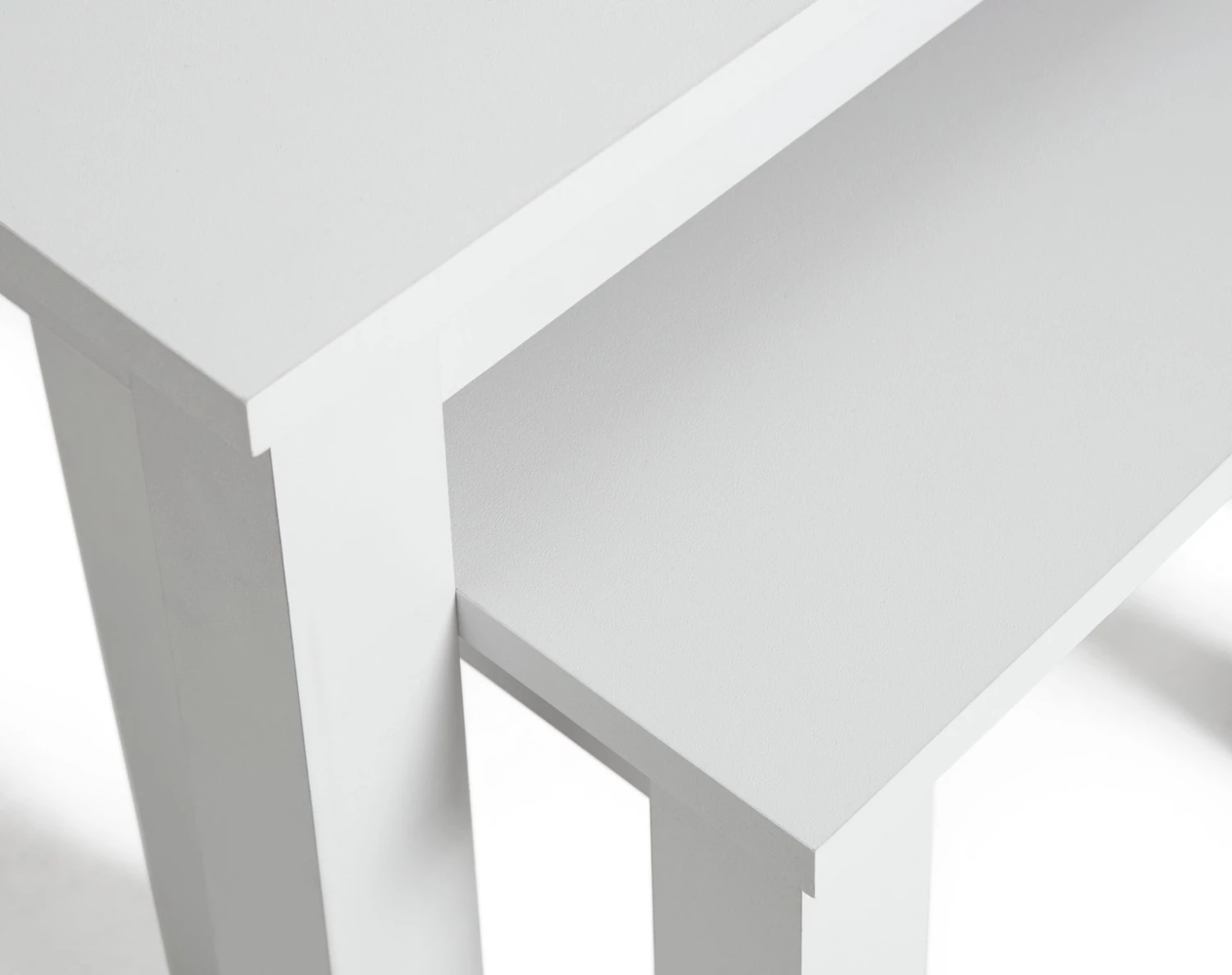 On Sale - Habitat Nest Of 2 Tables White Nest Of Tables 4 On Sale - Habitat Nest Of 2 Tables White Nest Of Tables - Image 4